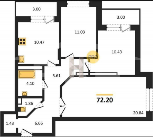 Продажа 3-комн квартиры Теплоэнергетиков улица, 17к3