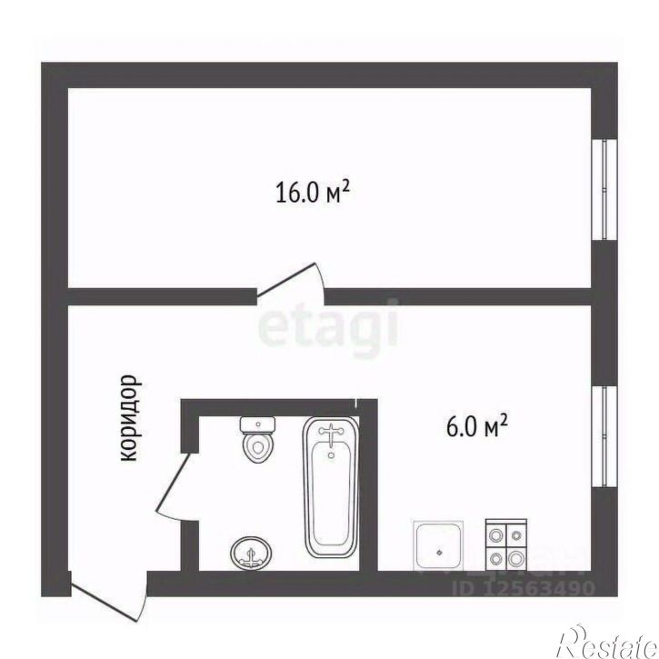 1-комн квартира Ростовская улица, 50,  д. 50