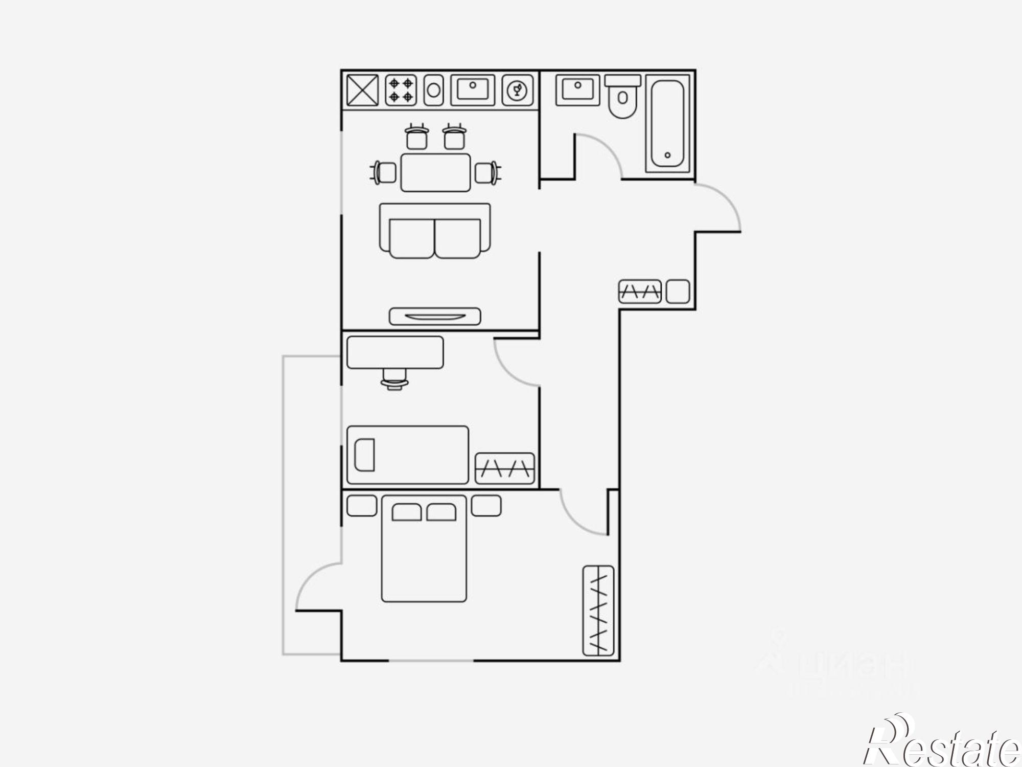 Сдать квартиру за 47 500 рублей на улица 9 Января, 68/2к3