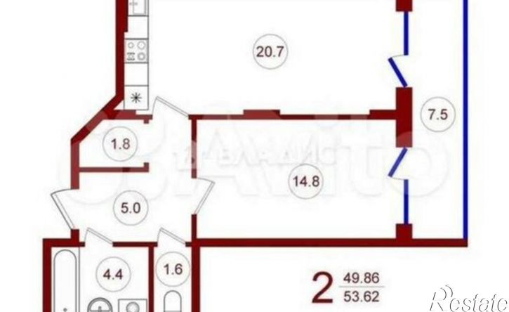 1-комн квартира улица 9 Января, 233/54,  д. 233/54