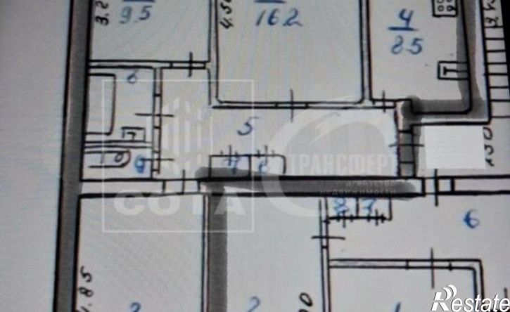 3-комн квартира улица Писарева, 17Б,  д. 17Б