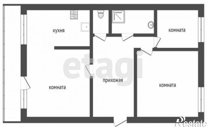 3-комн квартира ул Баррикадная, 13,  д. 13