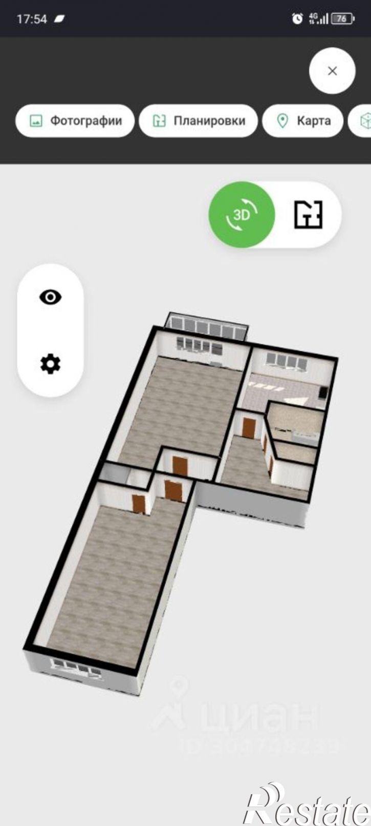 2-комн квартира улица Зои Космодемьянской, 15,  д. 15