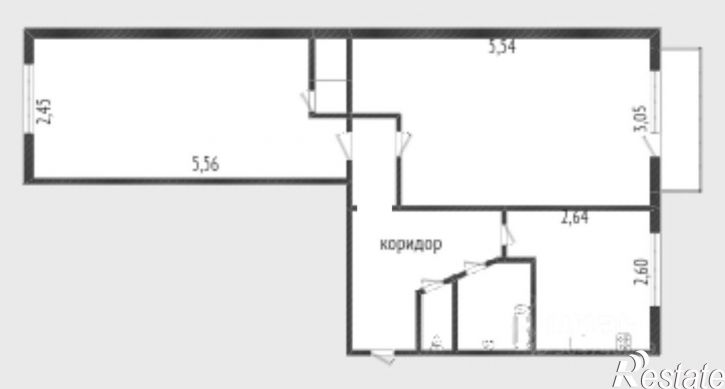 2-комн квартира улица Зои Космодемьянской, 15,  д. 15