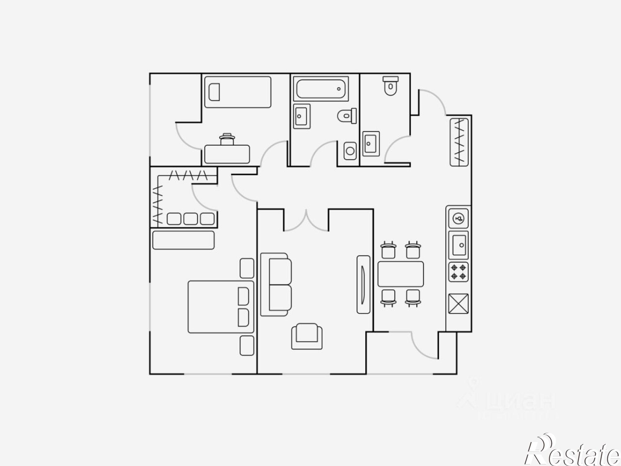 Сдать квартиру за 65 400 рублей на улица 9 Января, 68/2к3