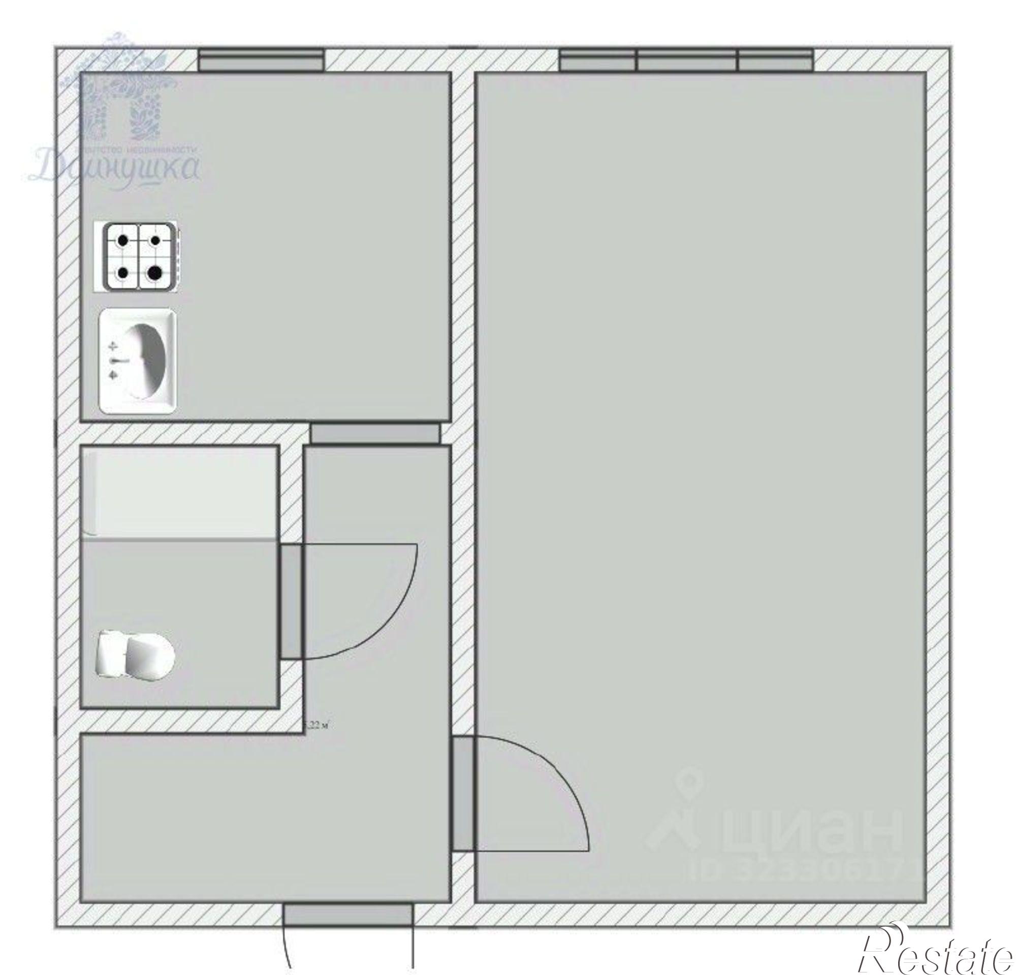 Купить квартиру за 2 260 000 рублей на ул Писарева, 13а