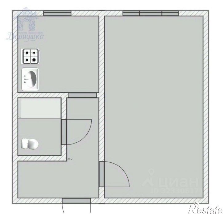 1-комн квартира ул Писарева, 13а,  д. 13а