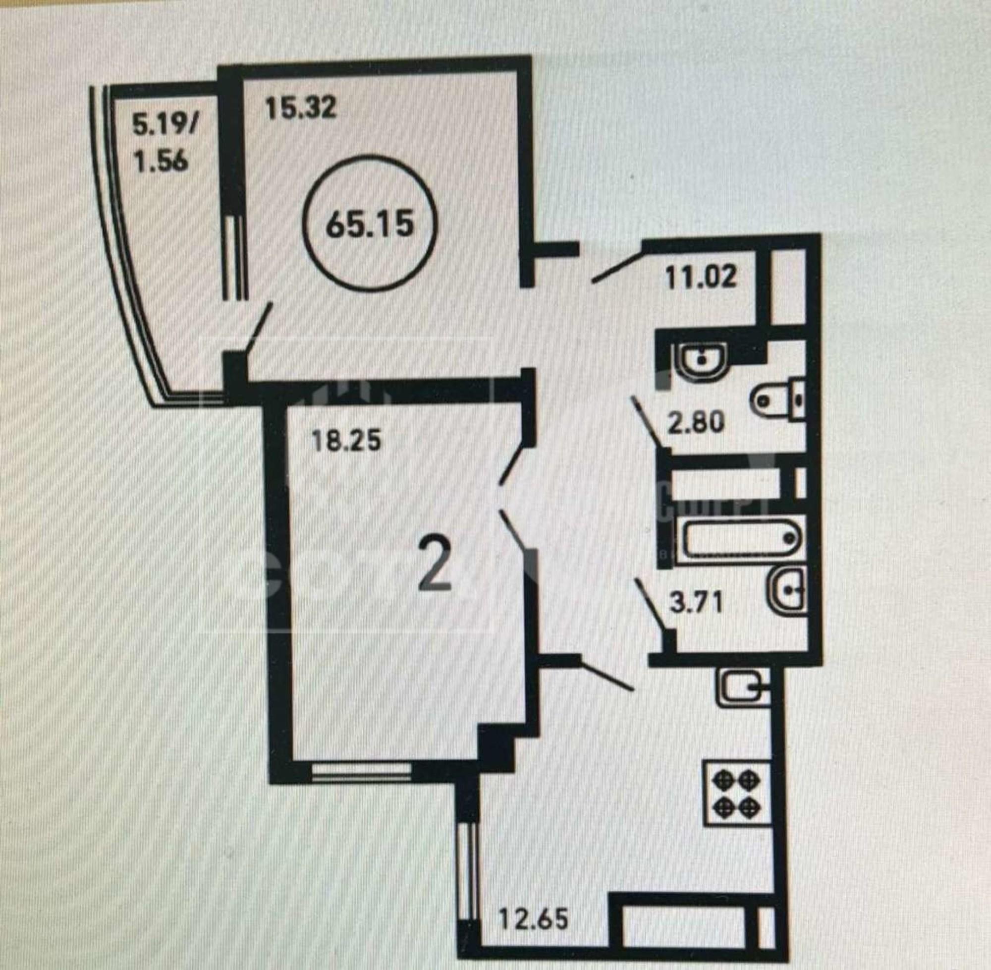 Купить квартиру за 9 960 000 рублей на Революции 1905 года улица, 31Ю