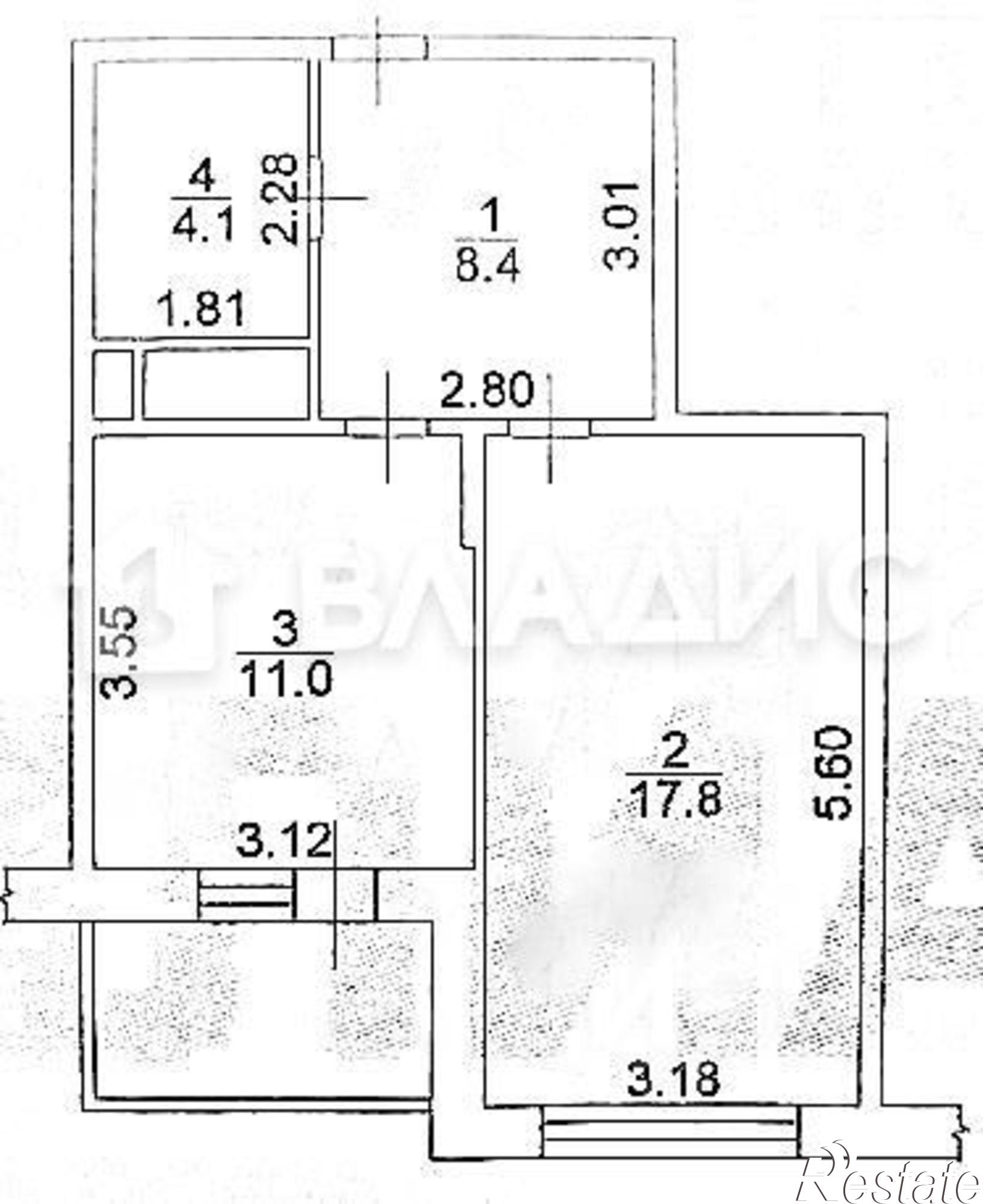 Купить квартиру за 6 999 000 рублей на Краснознамённая улица, 57/1