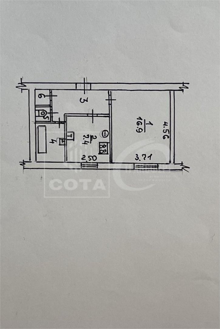 1-комн квартира Труда проспект, 59