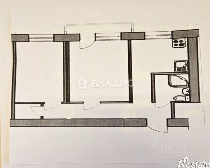 2-комн квартира улица Ворошилова, 21,  д. 21