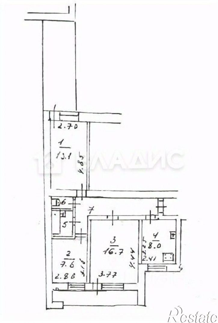 3-комн квартира Новосибирская улица, 59,  д. 59