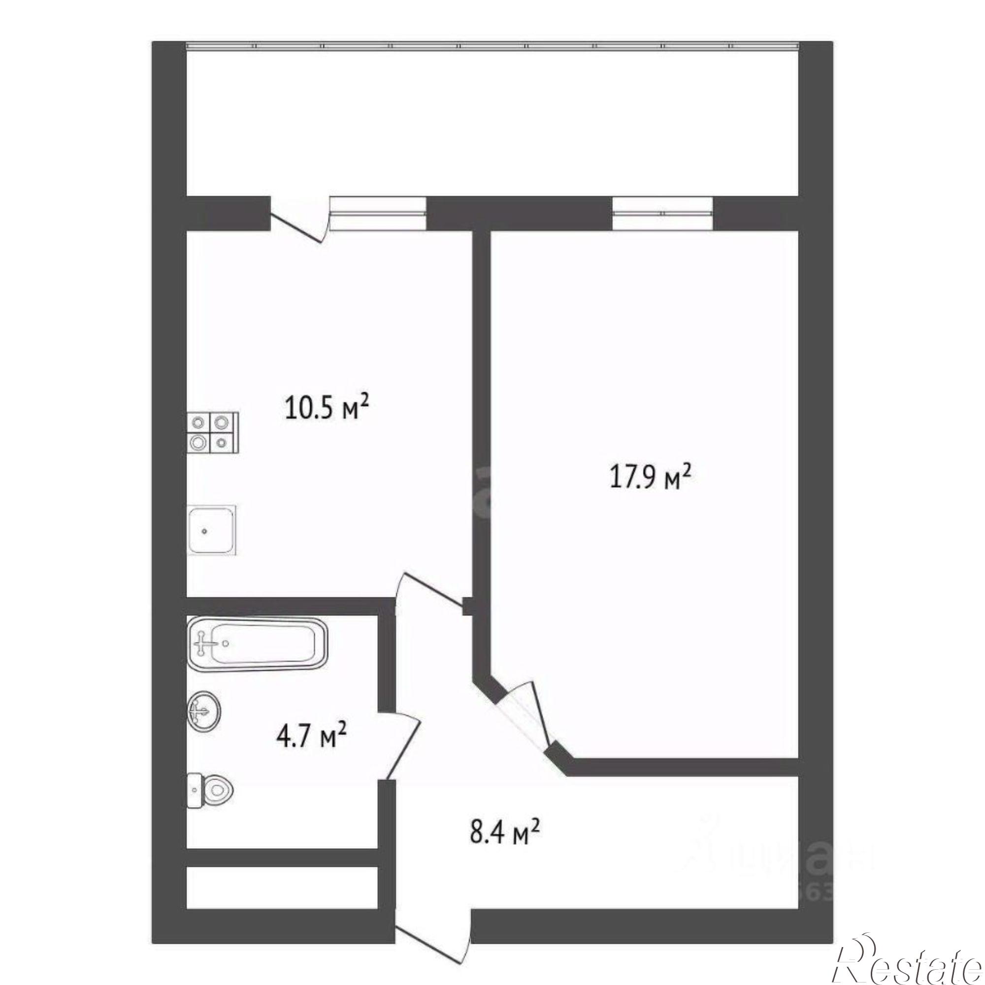 Купить квартиру за 5 850 000 рублей на ул Владимира Невского, 19