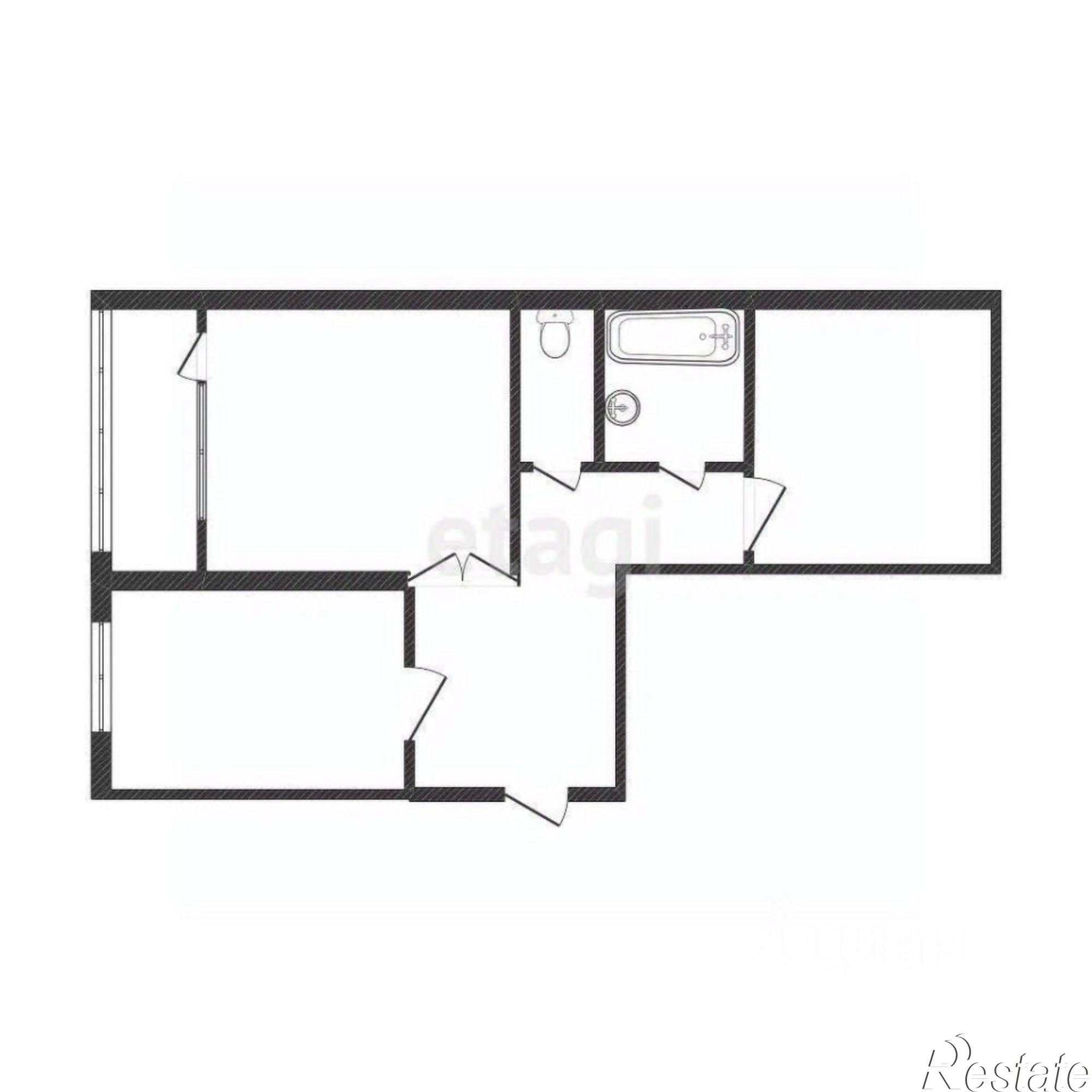 Купить квартиру за 3 500 000 рублей на Дорожная улица, 44А