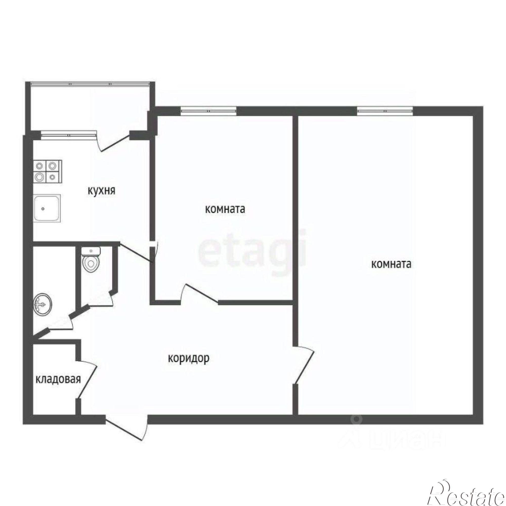 Купить квартиру за 3 690 000 рублей на Фестивальный бульвар, 15А