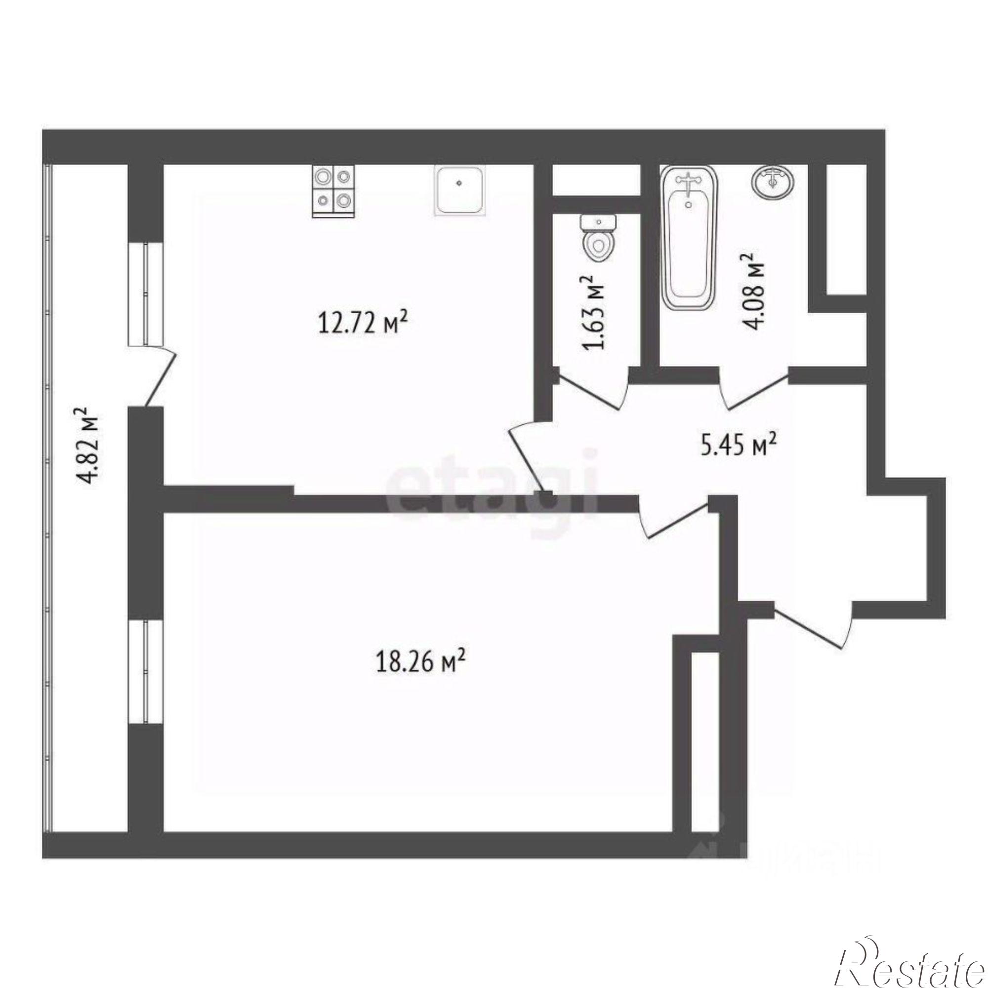 Купить квартиру за 9 000 000 рублей на улица Ворошилова, 1А