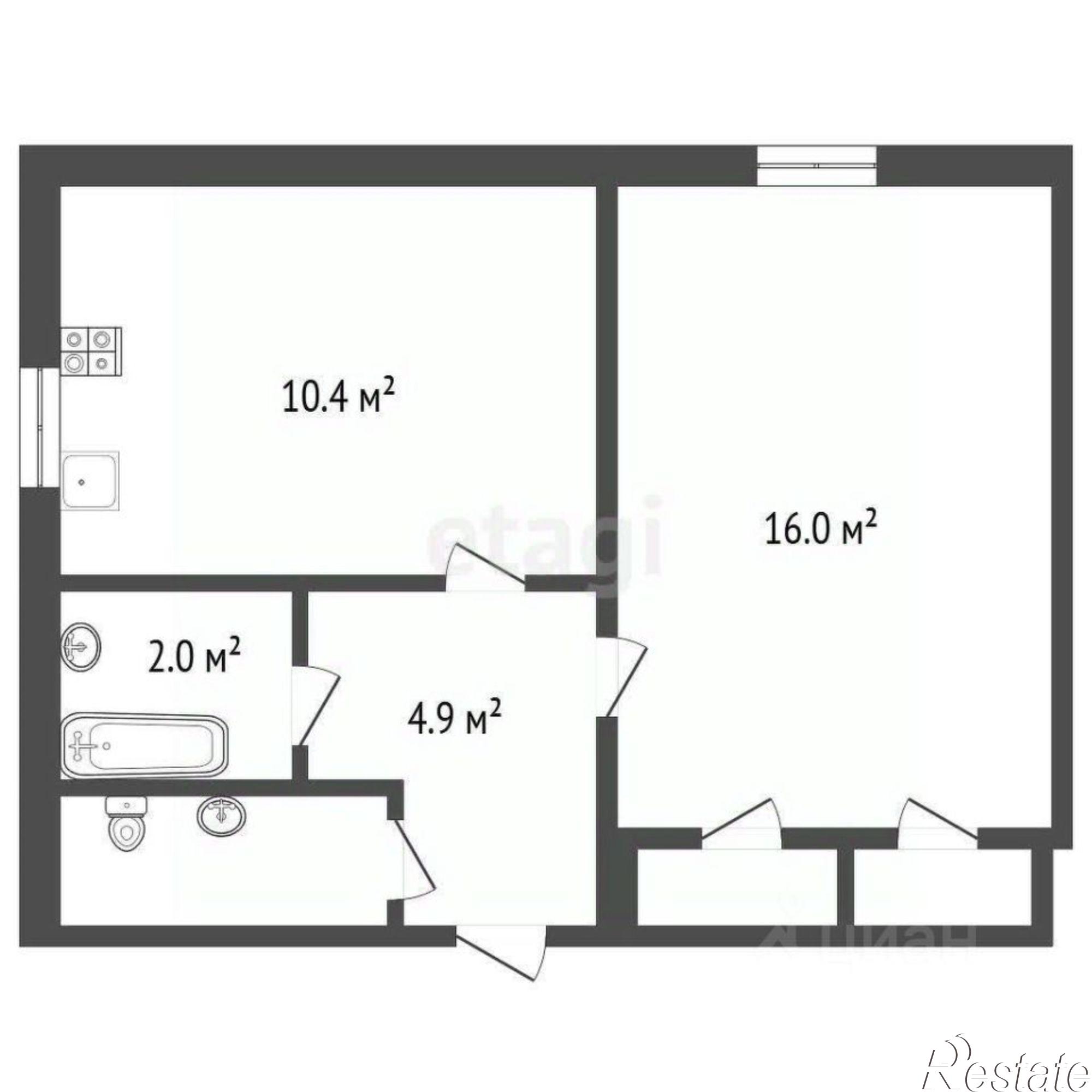 Купить квартиру за 2 000 000 рублей на улица Кулибина, 13А