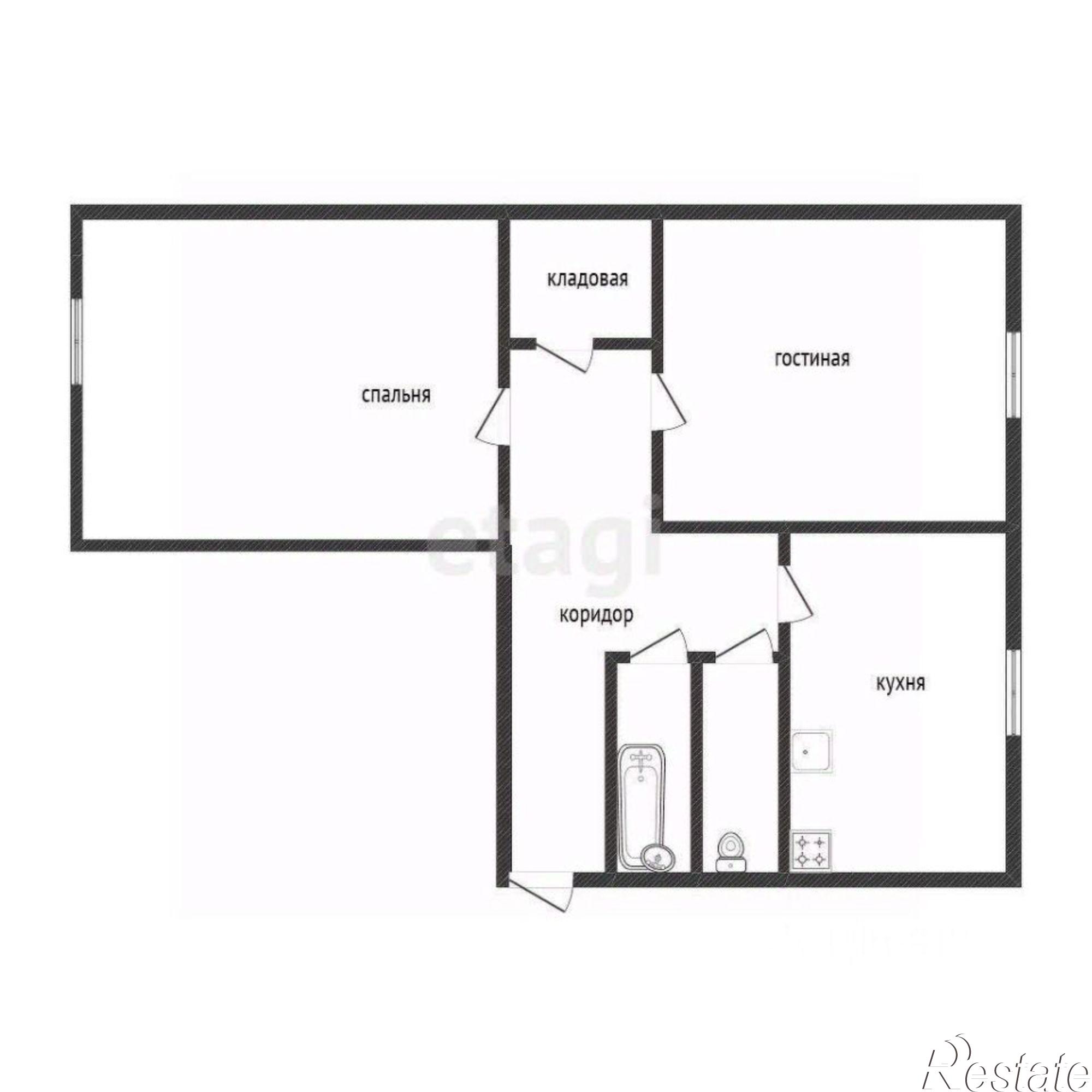 Купить квартиру за 4 500 000 рублей на улица Героев Сибиряков, 16