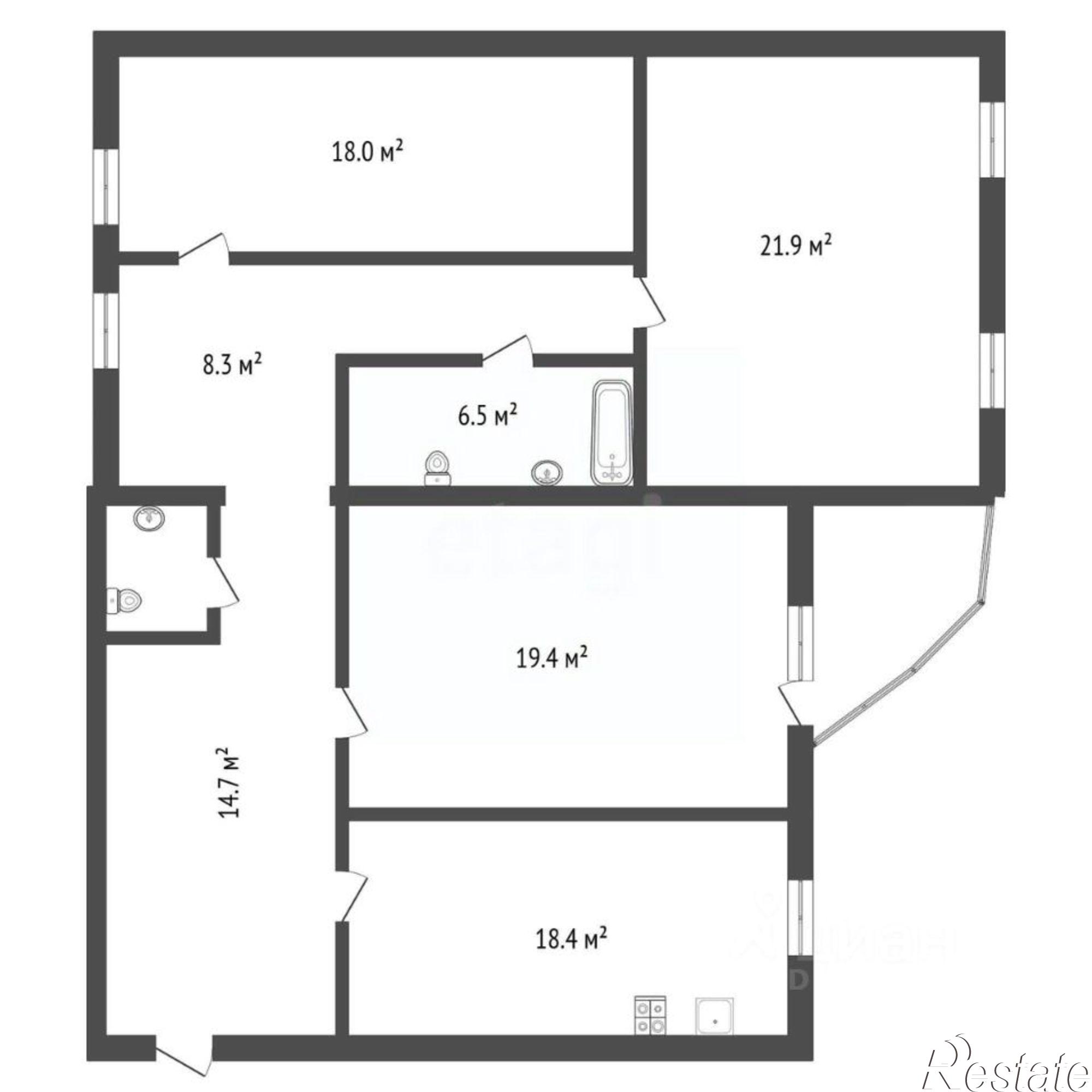 Купить квартиру за 13 500 000 рублей на Купянский переулок, 7