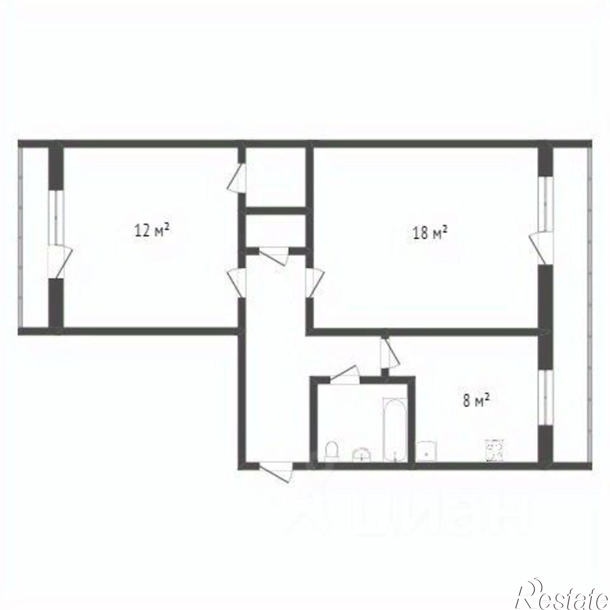 Купить квартиру за 3 000 000 рублей на Мало-Смоленская улица, 8