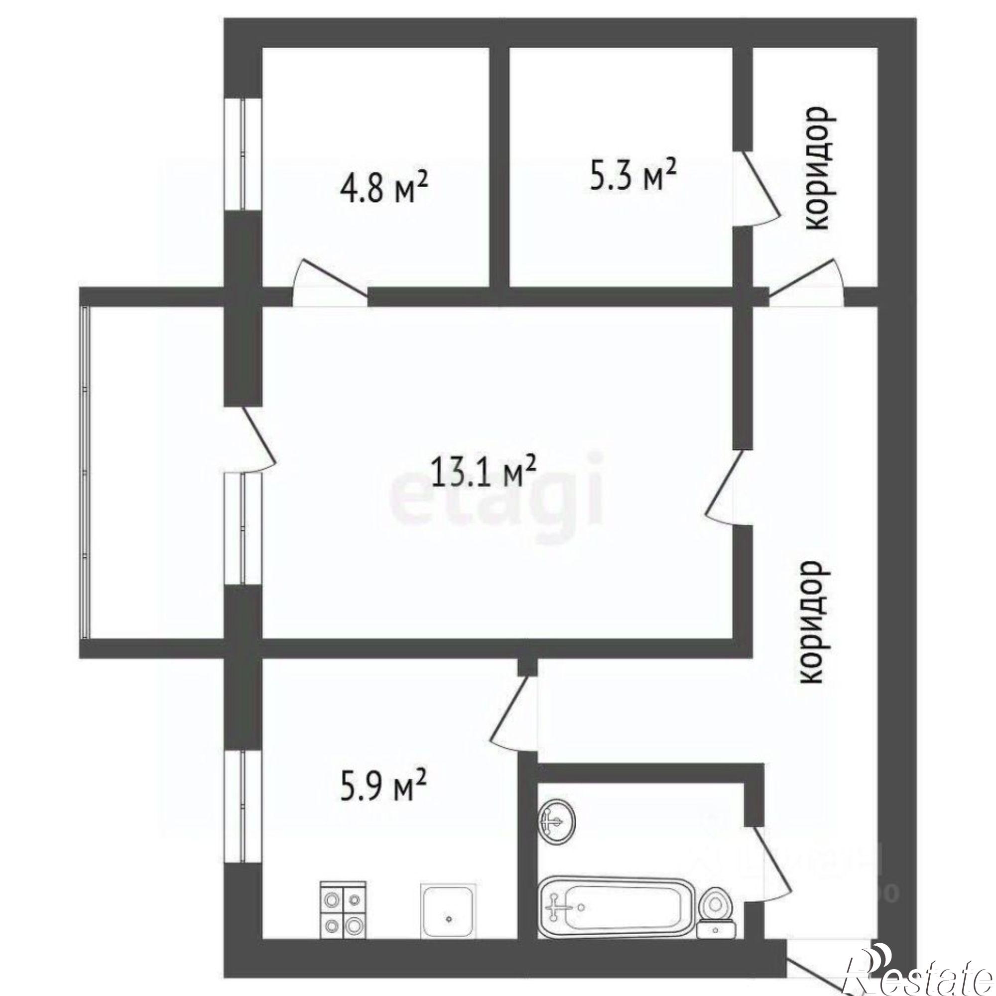 Купить квартиру за 3 800 000 рублей на улица Домостроителей, 51