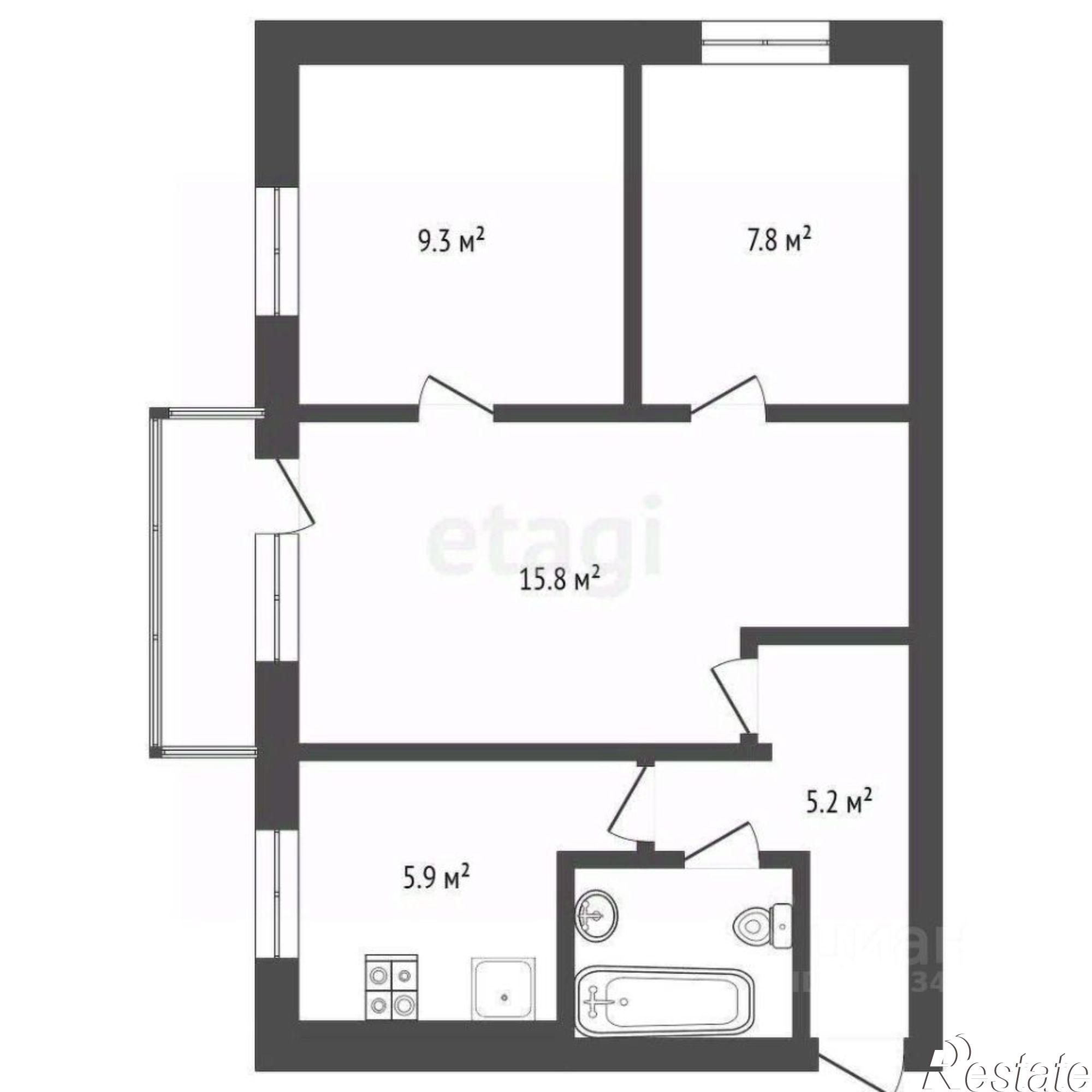 Купить квартиру за 5 100 000 рублей на улица Челюскинцев, 140