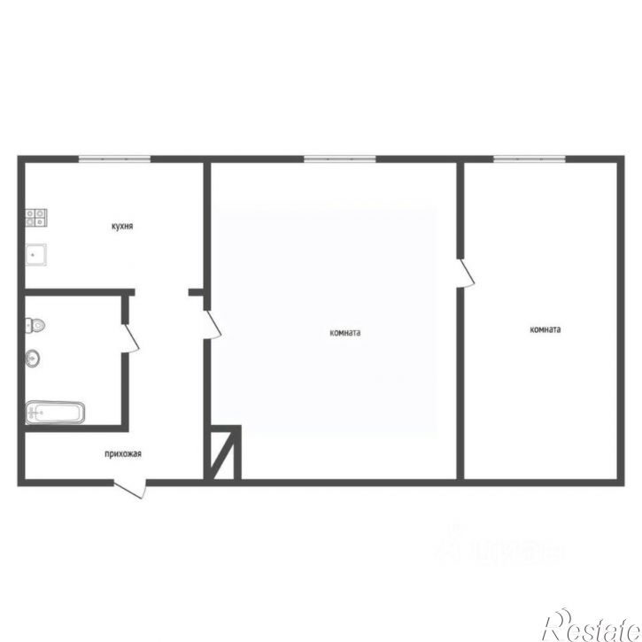 2-комн квартира Острогожская улица, 79,  д. 79