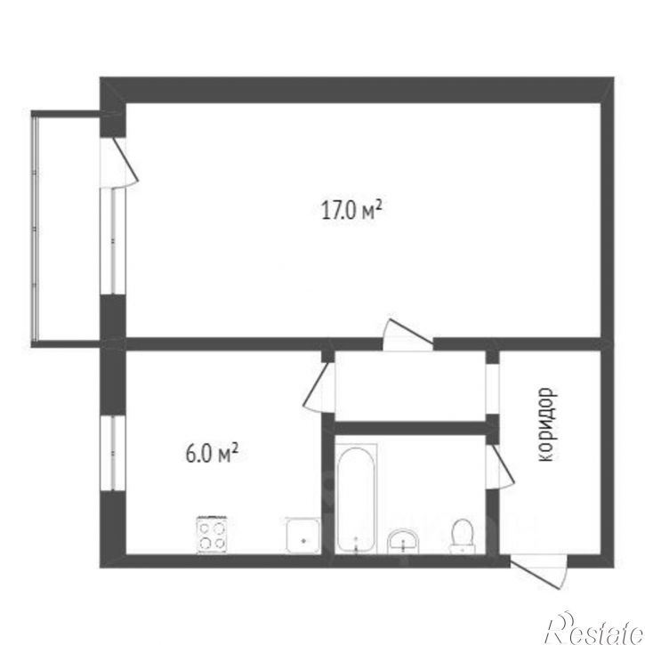1-комн квартира городской округ Воронеж