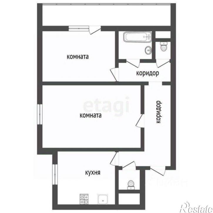 2-комн квартира улица Владимира Невского, 12,  д. 12