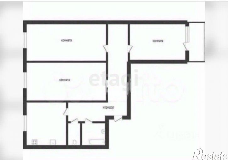 3-комн квартира Тепличная улица, 26А,  д. 26А