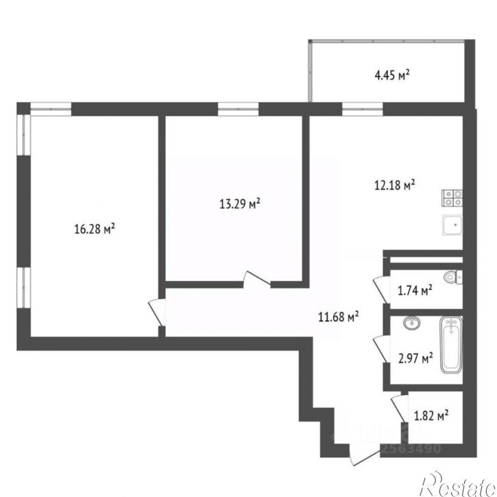 2-комн квартира городской округ Воронеж