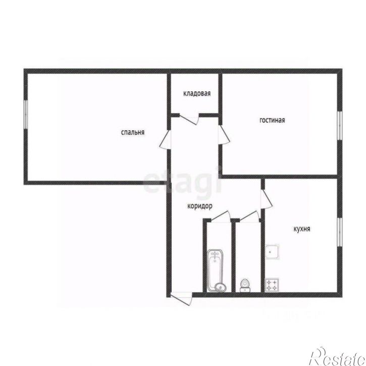 2-комн квартира улица Героев Сибиряков, 16,  д. 16