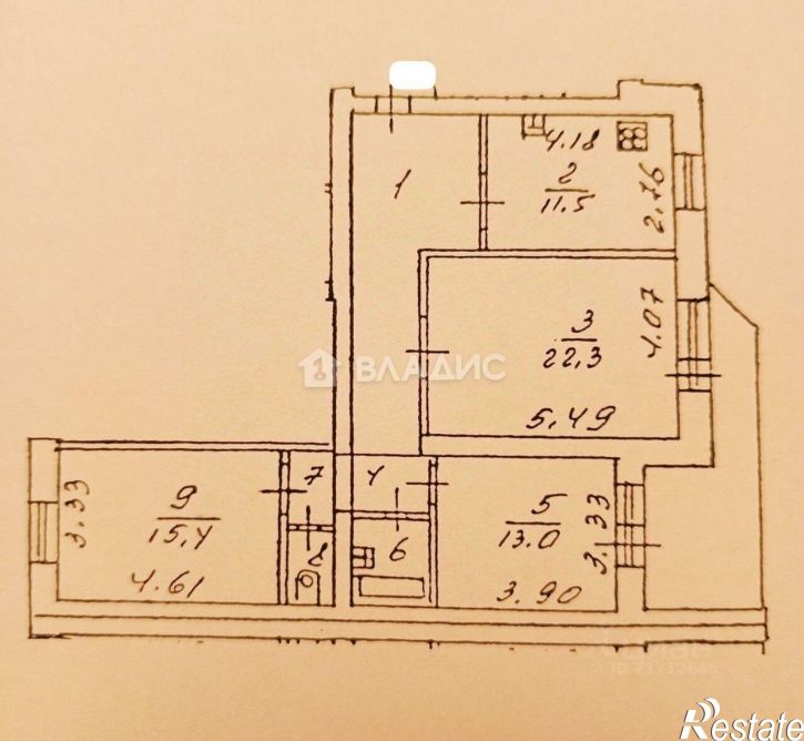 3-комн квартира Московский проспект, 153,  д. 153