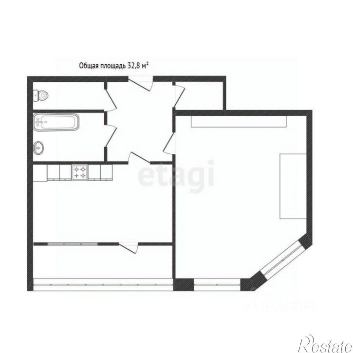 1-комн квартира городской округ Воронеж