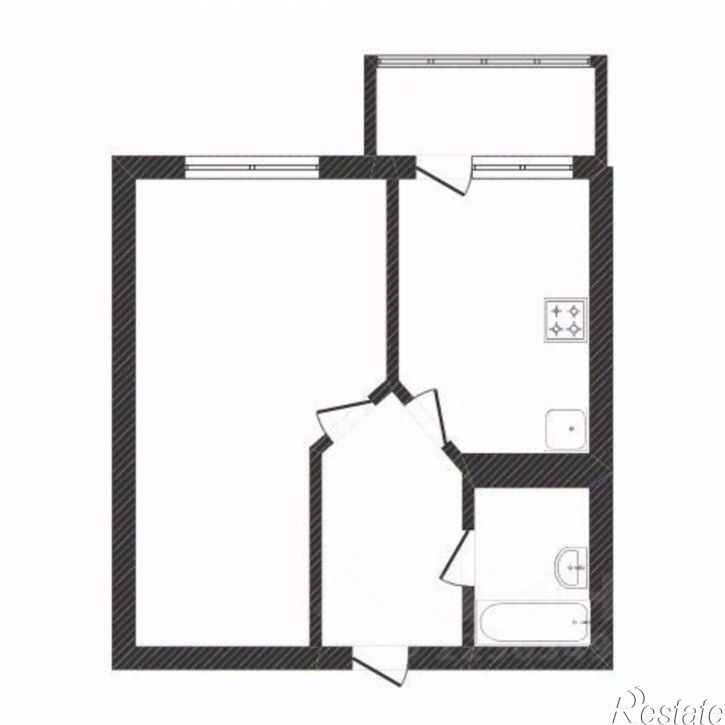 1-комн квартира Краснознамённая улица, 57/1,  д. 57/1