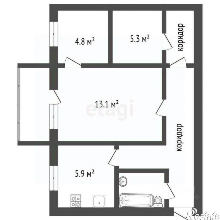 2-комн квартира улица Домостроителей, 51,  д. 51