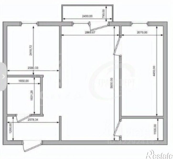 2-комн квартира Московский проспект, 7,  д. 7