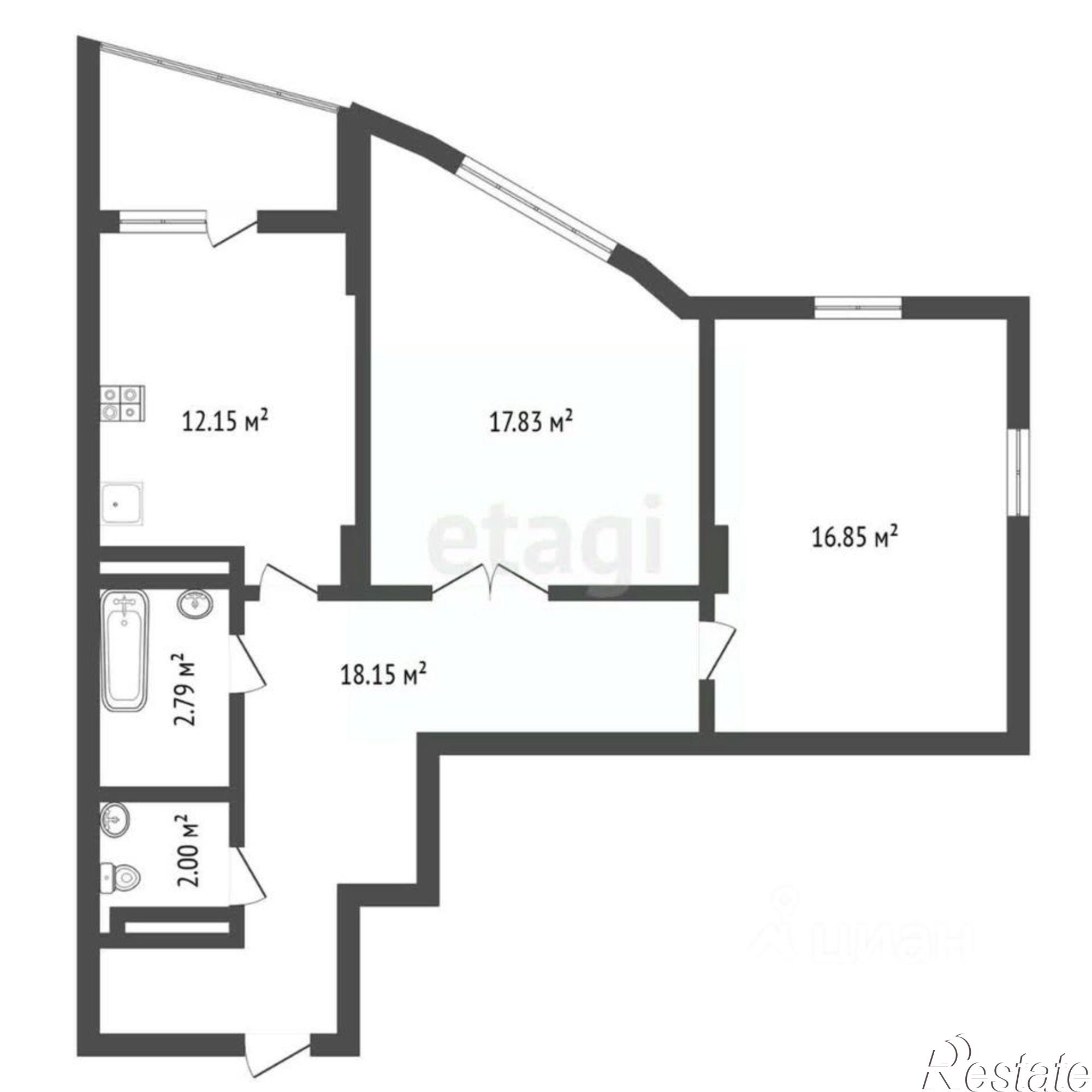 Купить квартиру за 11 500 000 рублей на улица Революции 1905 года, 31Б