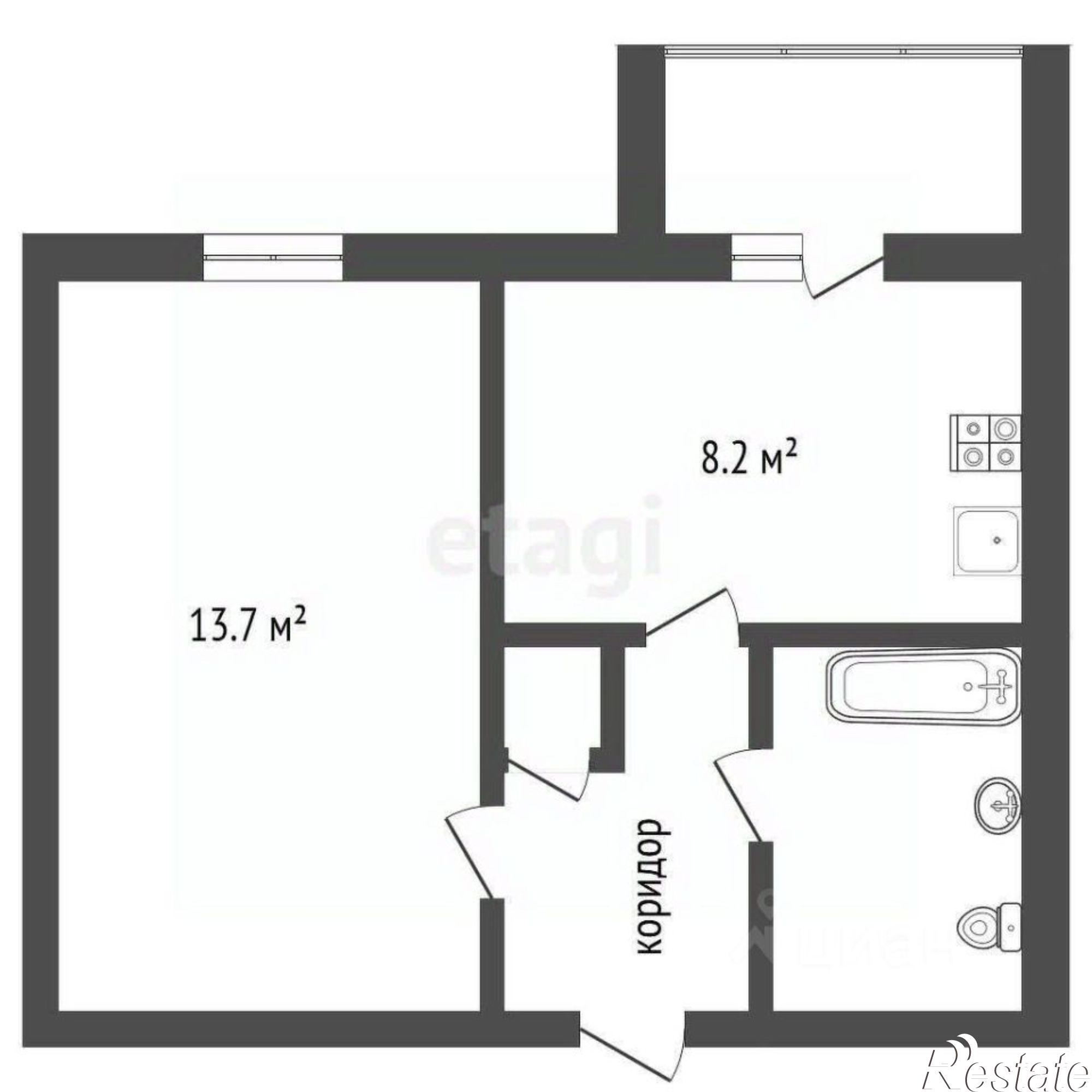 Купить квартиру за 2 530 000 рублей на улица Туполева, 11