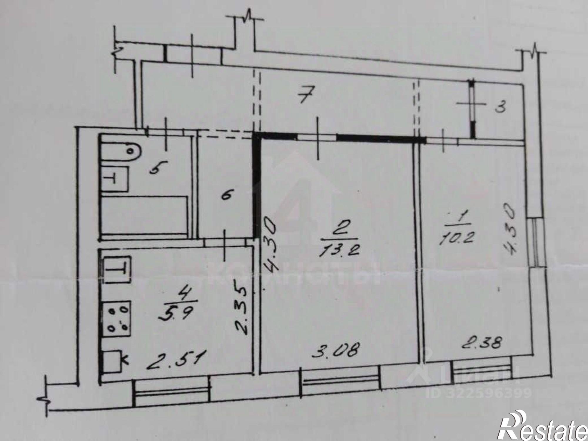 Купить квартиру за 3 450 000 рублей на улица Циолковского, 7