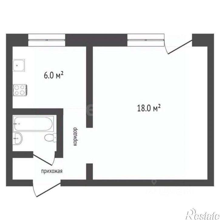 1-комн квартира городской округ Воронеж