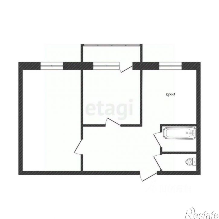 2-комн квартира городской округ Воронеж