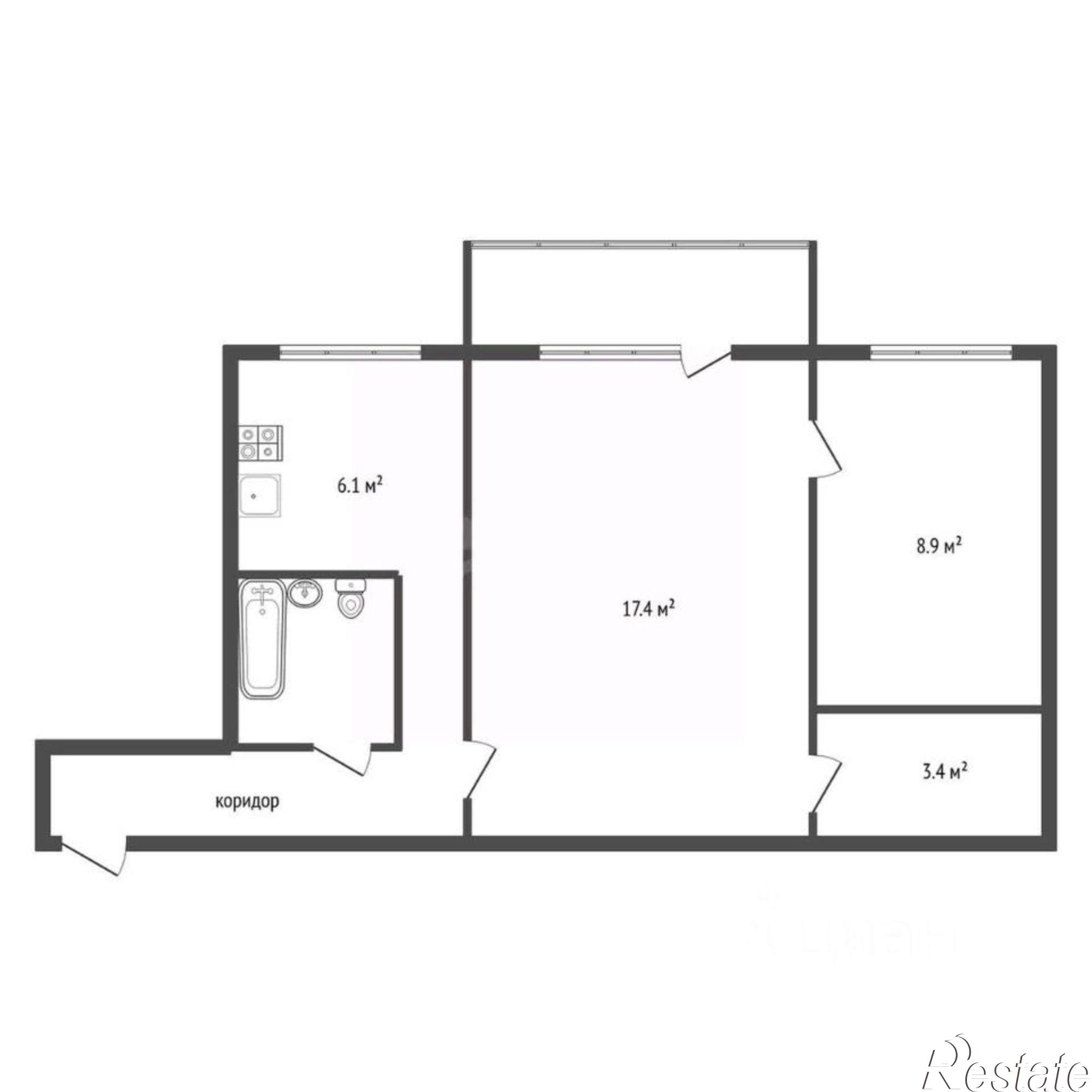 Купить квартиру за 3 890 000 рублей на улица Домостроителей, 10