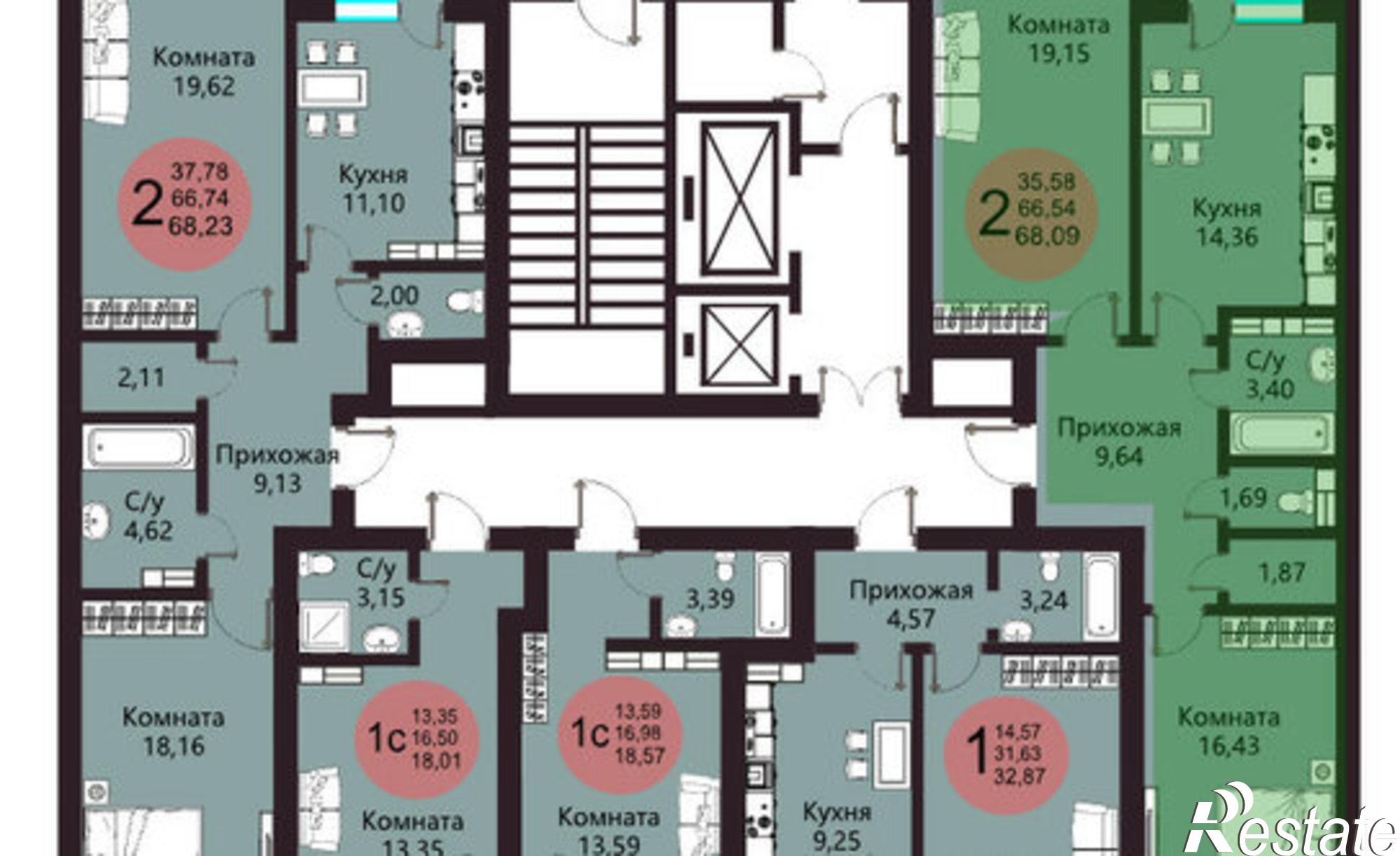 Купить квартиру за 7 487 720 рублей на ул 45 стрелковой дивизии, 117