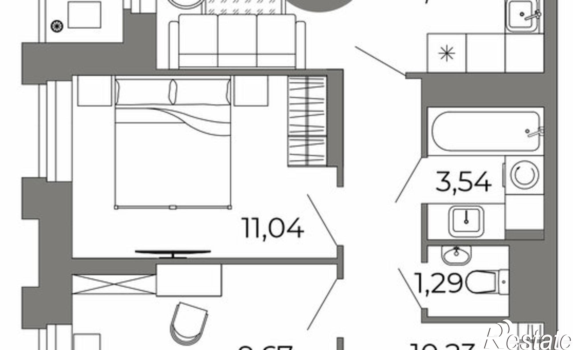Купить квартиру за 8 754 620 рублей на ул Кривошеина, 13/14