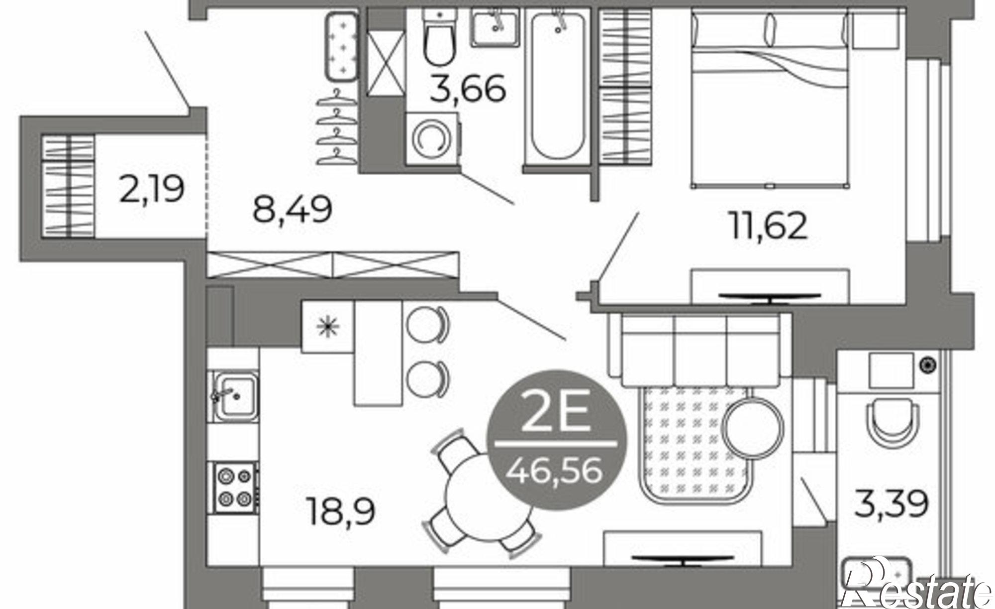 Купить квартиру за 7 198 920 рублей на ул Кривошеина, 13/14