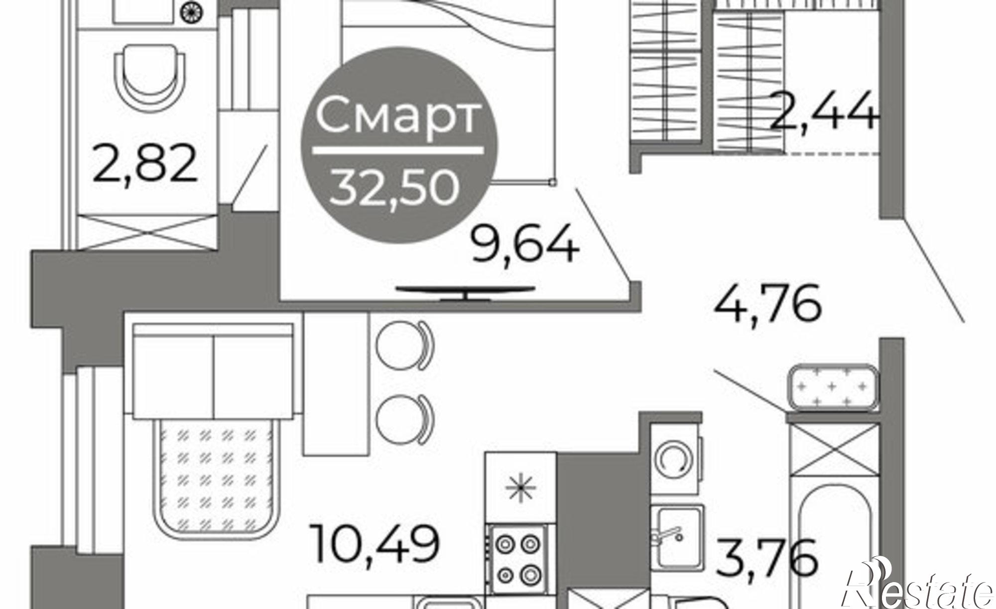 Купить квартиру за 5 632 930 рублей на ул Кривошеина, 13/14