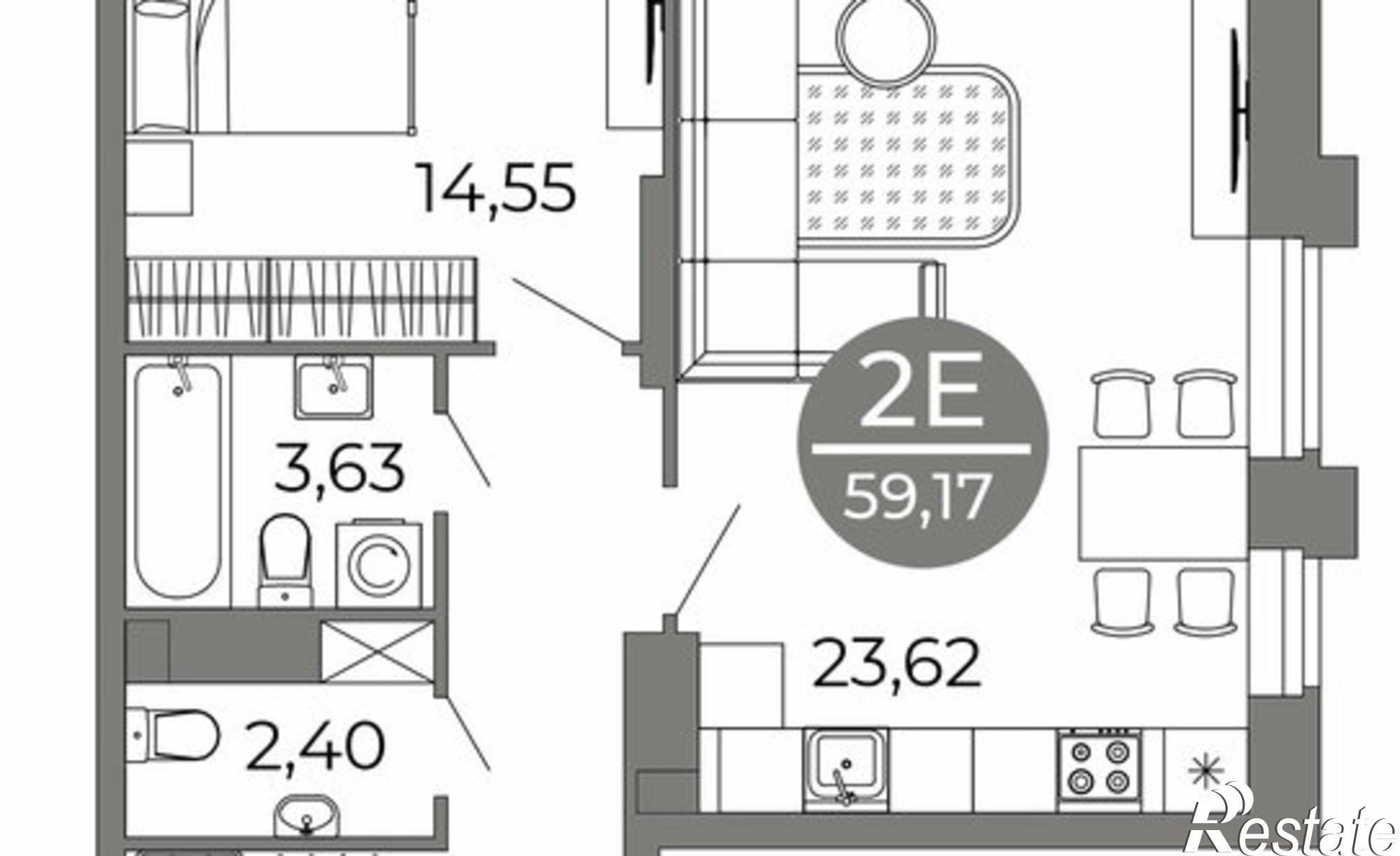 Купить квартиру за 8 842 480 рублей на ул Кривошеина, 13/14