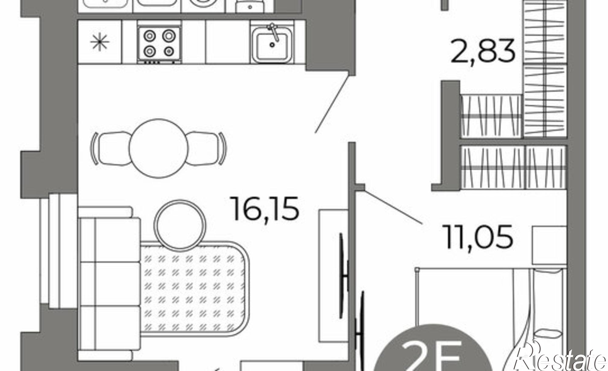 Купить квартиру за 6 957 240 рублей на ул Кривошеина, 13/14