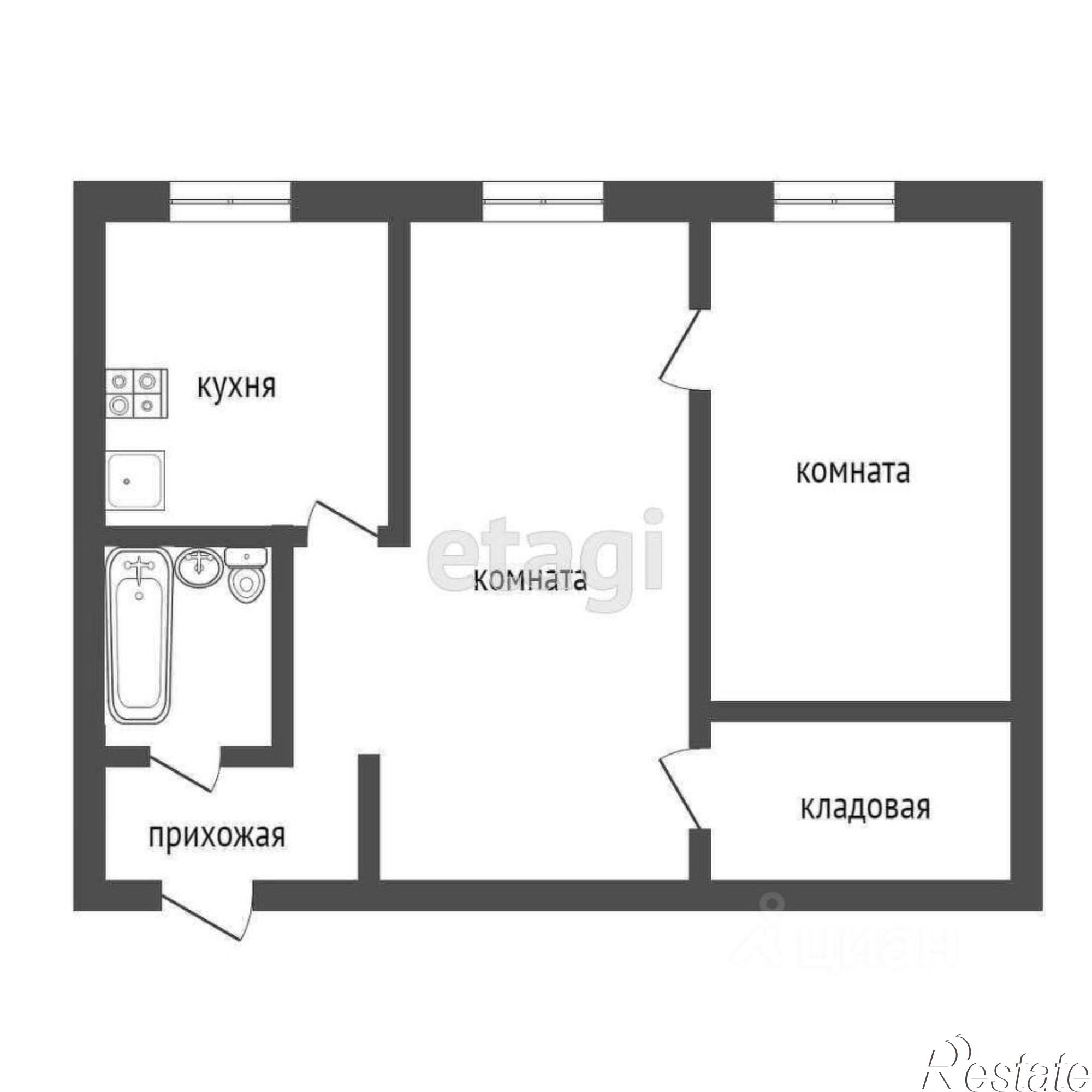 Купить квартиру за 3 000 000 рублей на улица Гайдара, 9